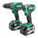 HiKOKI KC18DBFL2JDZ 18V Combi drill & slagtrekker TwinPack (2 x Multi-spenning batterier) thumbnail