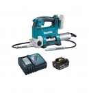 Makita DGP180RT 18V LTX batteridrevet fettpresse sett (1x5Ah) levert i koffert thumbnail