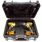 Dewalt DCK266NT 18V børsteløs combi drill + børsteløs slagtrekker (kun kropp) levert i TSTAK system koffert thumbnail