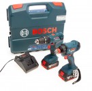 Bosch 18V Twin Pack - GSB 18V-21 Combi + GDX 18V-180 slagtrekker/muttertrekker(2 x 4,0Ah batterier) thumbnail