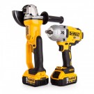 Dewalt DCK269P2 18V Twinpack DCF899 muttertrekker + DCG412 vinkelsliper (2 x 5,0 Ah batterier) thumbnail