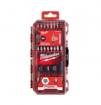 Milwaukee 4932492003 Shockwave slagtrekker bits sett i etui (35 deler)