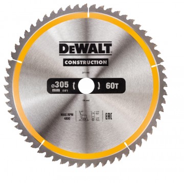 Dewalt DT1960 konstruksjons sirkelsagblad 305 x 30 mm x 60T