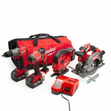 Milwaukee M18 FPP5L2-503B FUEL 5-delers sett (3 x 5,0 Ah batterier)