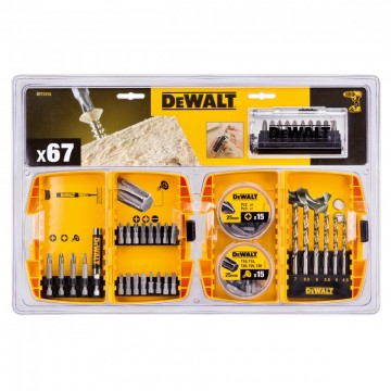 Dewalt DT71515 67-delers bor & tilbehør sett i 2 robuste etuier - XMS14MIXSET