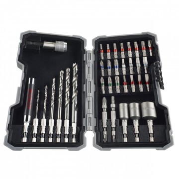 Sjekk prisen Bosch 2607017327 35-delers HSS bits og borsett for trevirke