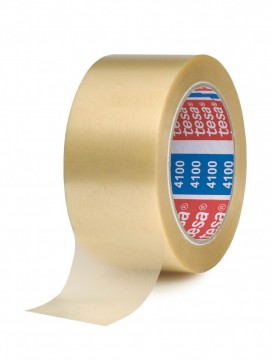 TESA 4100 - 66m x 50mm Transparent PCV tape (svært kraftig)