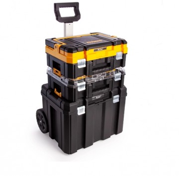 Dewalt DWST1-81049 3-delers mobilt koffert system med egen tralle