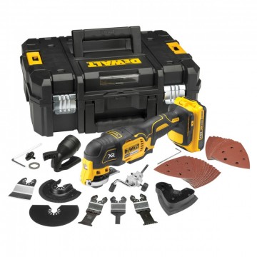 Dewalt DCS355D2 børsteløs multikutter sett (2x2Ah batt)