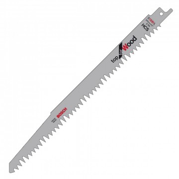 Bosch S1531L (2608650676) bajonettsag blader for trevirke med 240mm lengde (5-pakning)