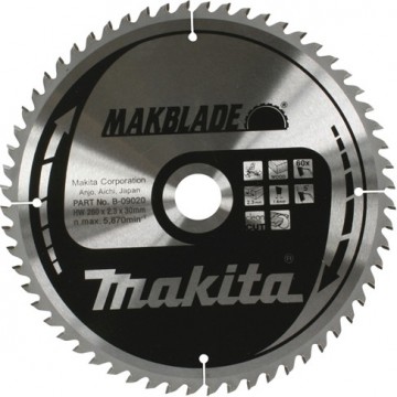 Makita B-09020 260x30mm 60-tenner sagblad for trevirke