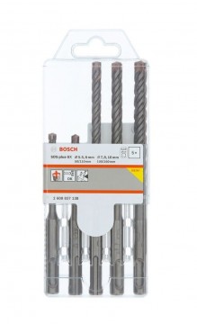 Bosch 2608837138 SDS+ 5-delers borsett (5.5mm til 10mm)