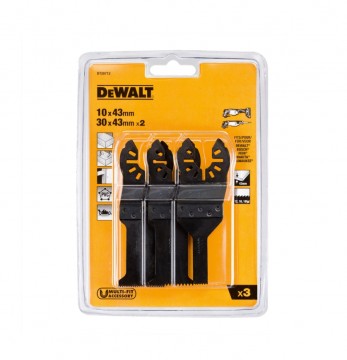 Sjekk prisen! Dewalt DT20713 3-delers multikutter blad med hurtig skifte innfesting