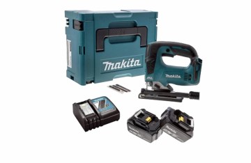 Makita DJV182RTJ 18V børsteløs stikksag sett (2x5Ah batterier)