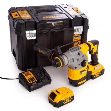 Sjekk prisen! Dewalt DCH283P2 18V XR børsteløs SDS+ borhammer drillsett (2 x 5,0Ah batt) levert i TSTAK system koffert