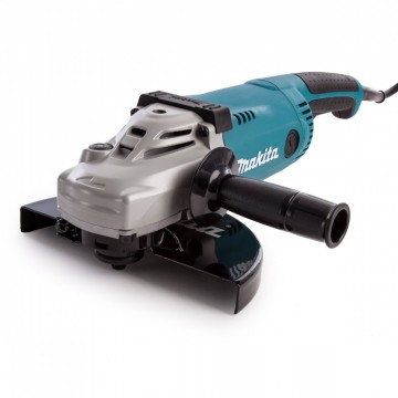 Makita GA9020S 9 tommer/ 230mm vinkelsliper komplett med myk start, mutternøkkel, sidehåndtak og hjulbeskyttelse