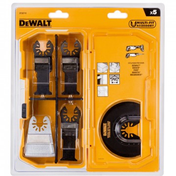 Sjekk prisen! Dewalt DT20715 5-delers multikutter verktøy m/etui