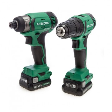 HiKOKI KC12DJ / JBZ 12V 2-delers batteripakke, combi drill + slagtrekker (2 x 2.5Ah batterier)