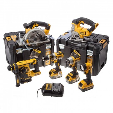 Dewalt DCK699M3T 18V 6-delers verktøysett (3 x 4Ah batterier) 2 x Tstak kofferter