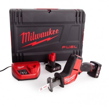 Milwaukee M12 CHZ-602X kompakt børsteløs bajonettsag sett (2x6Ah batterier)