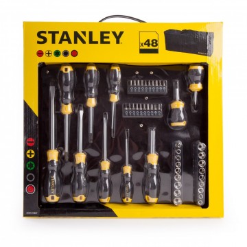 Stanley STHT0-70887 48-delers pipe- og skrutrekker sett levert i nylon bag