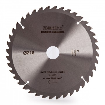 Metabo 628065000 Sirkelsagblad  216mmx30mm 40-tenner