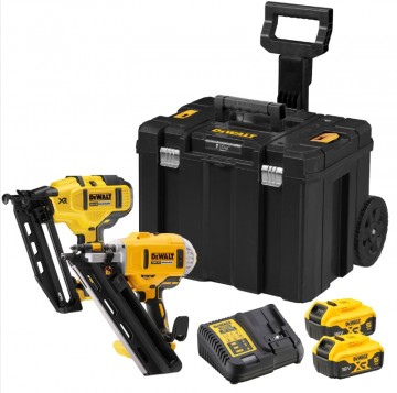 Dewalt DCK264P2T 18V XR batteridrevet børsteløs dykkert- og konstruksjons spikerpistol (2 x 5Ah batterier)