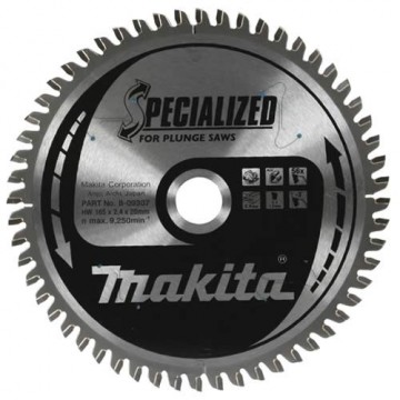 Makita B-09298 165mm 48-tenner trebladsagblad for SP6000
