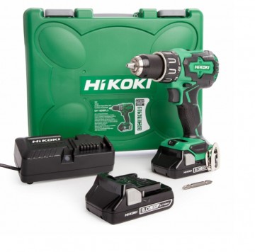 HiKOKI DV18DBFL2JMZ 18V combi drillsett (2 x 3.0Ah batterier)