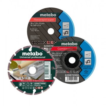 Metabo 626879000 3-delers kutteskive  sett Starter 76mm (pakke med 3)