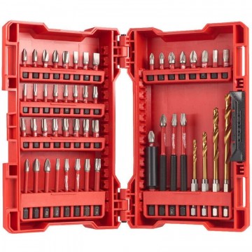 Sjekk prisen! Milwaukee 4932472057 49-delers shockwave slagtrekker sett levert i etui