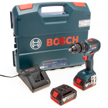 Bosch GSB 18V-55 Profesjonell børsteløs combi bormaskin (2 x 5,0Ah batterier)