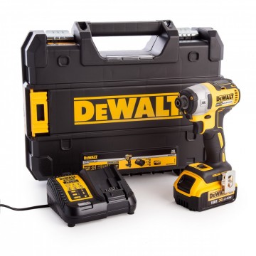 Sjekk prisen! Dewalt DCF887M1 18V 3-trinns børsteløs slagtrekker sett (1x4Ah batt)