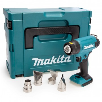 Makita DHG181ZJ 18V LXT varmepistol (kun kropp) levert MakPac system koffert