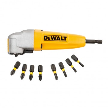 Dewalt DT71517T vinklet adapter med 9-delers tilbehør