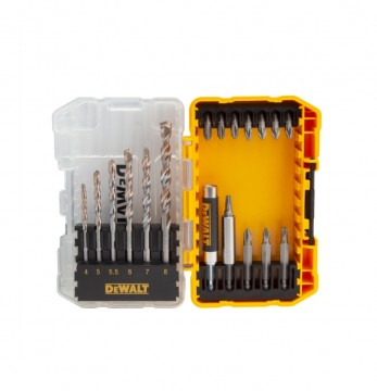 Sjekk prisen! Dewalt DT70712 Extreme skrutrekker og murborsett (19 deler)