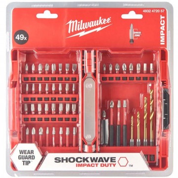 Milwaukee (4932472057) 49-delers shockwave slagtrekker sett levert i etui
